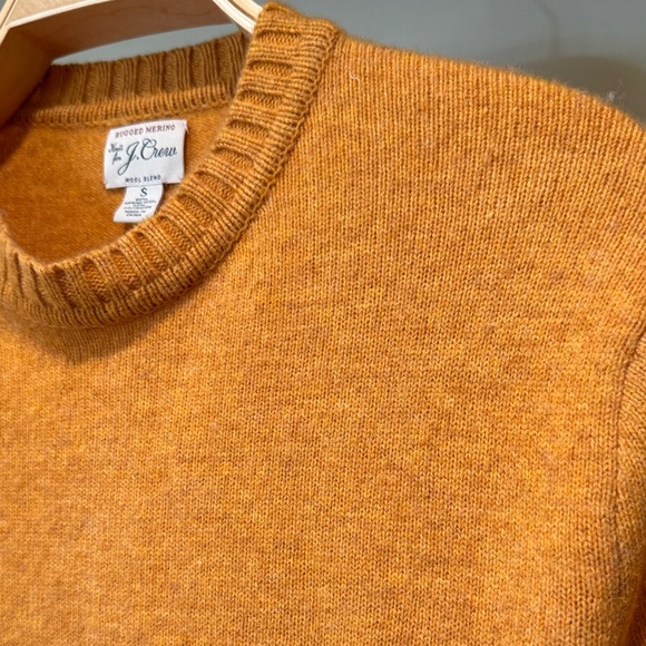 J. Crew Men's Crewneck Sweater in Warm Orange - Picture 4 of 5